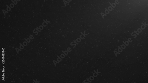 Flying Particles of Organic Dust on Black Background, Abstract Powder with Flowing Motion, Natural Texture and Mystical Light Effect