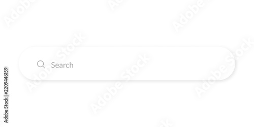 Modern Web Search Bar Input Field Vector Set with UI Buttons for Website Browser Navigation, App Interface Design, and Search Engine Queries isolated on transparent background png design