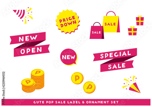Cute_Pop_Sale_Label_and_Ornament_Set