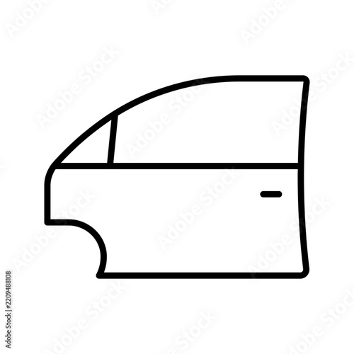 Minimalist automobile icon set featuring outline and solid black car side view symbols isolated on a white background. Suitable for transportation, vehicles, automotive services, travel, parking, navi