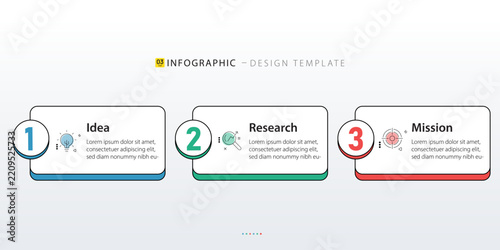 Infographic 3 Step timeline journey, calendar Flat simple infographics design template. presentation graph. Business concept with 3 options, vector illustration.