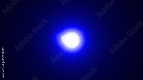 Slow motion cinematic lens flare and light leak effect isolated on black background. 