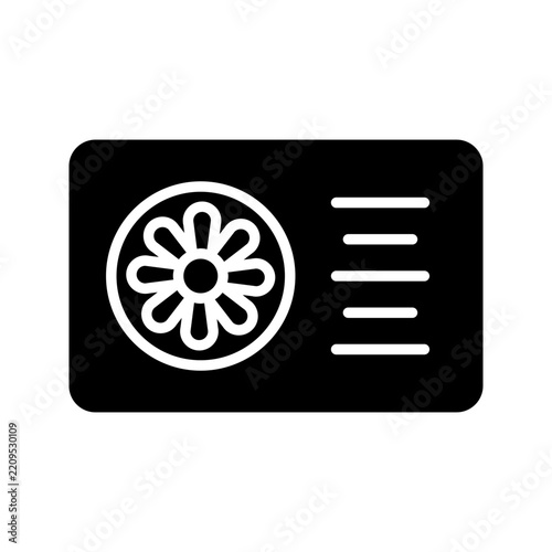 Minimalist ventilation fan icon set featuring outline and solid black exhaust fan symbols isolated on a white background. Suitable for ventilation, air circulation, cooling systems, HVAC, home applian