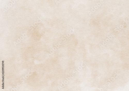 Soft beige and ivory watercolor paper texture with delicate organic washes and subtle grain, creating an elegant neutral abstract background for branding, stationery, invitations and creative design.