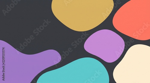 Abstract colorful overlapping shapes background modern fluid design