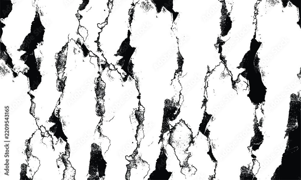 Fototapeta premium Black White Vertical Distressed Ink Splatter Pattern