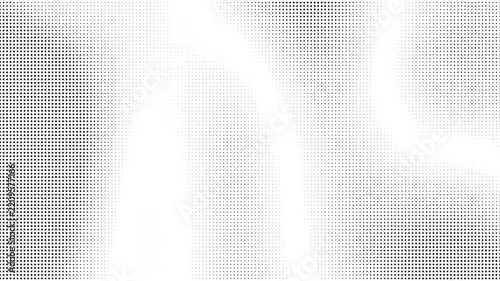 Minimal Halftone Screen Texture with Smooth Monochrome Dot Transition