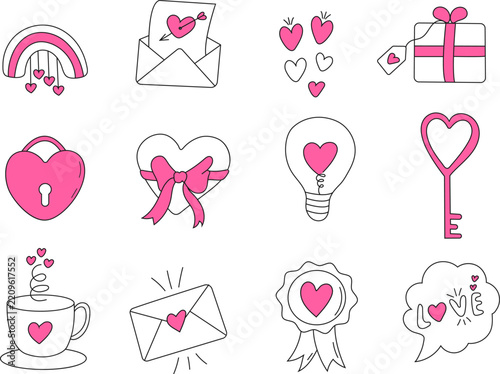 Hand-drawn angel and bird wings. Features diverse doodle, sketch, and line art styles isolated on a white background. Perfect for tattoos, logos, and creative designs.