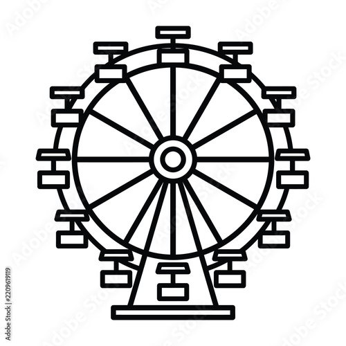 Ferris wheel amusement park ride funfair