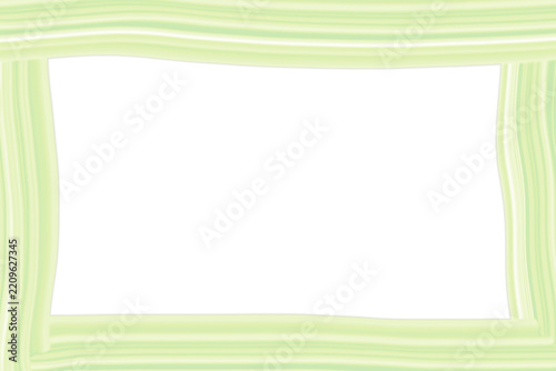 Yellow-green hand-drawn rectangular frame with decorative border
