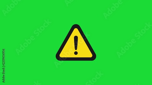 Warning exclamation mark icon for caution and system alert notifications.