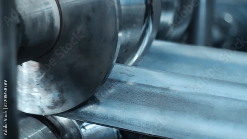 Industrial Metal Rolling Machine Forming Steel Rods in Factory