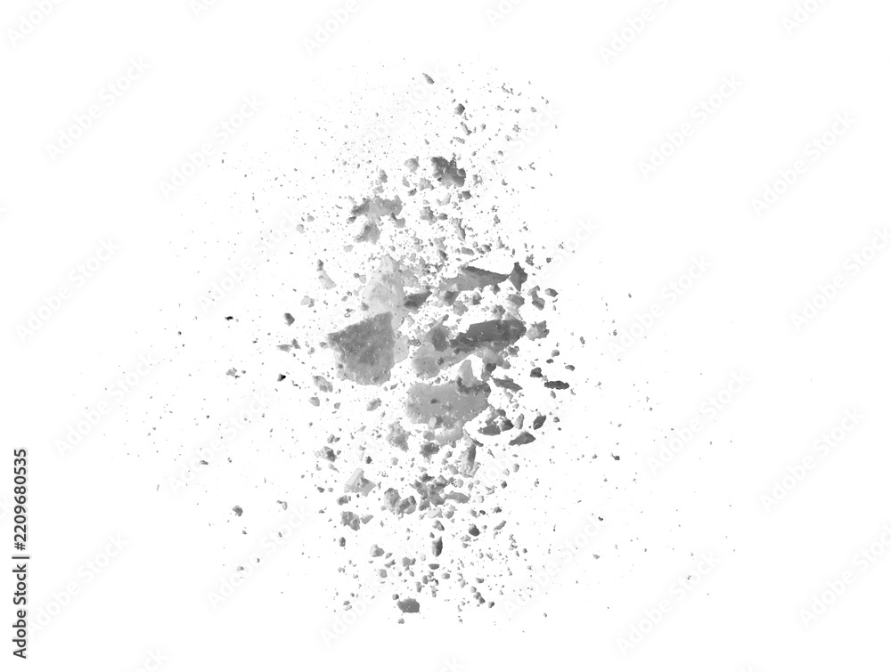 Obraz premium Snow flying in air against transparent background