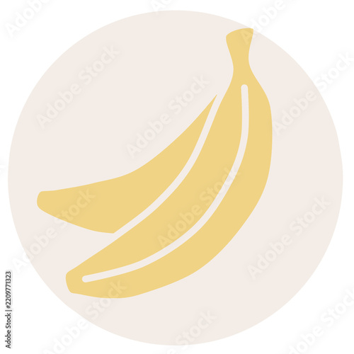 Fresh Yellow Banana Illustration