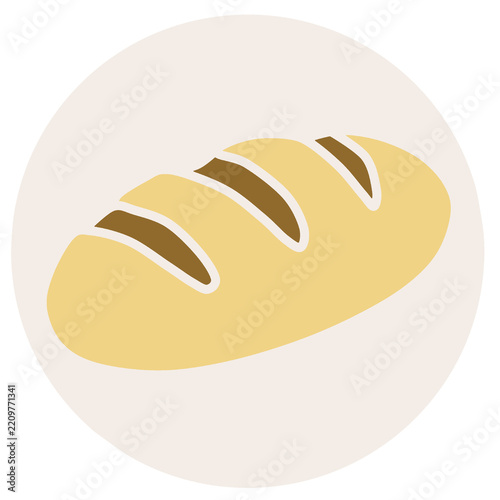 Fresh Bread Loaf Illustration