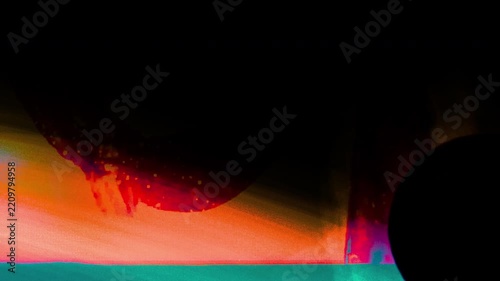 Vibrant Video with Punch Hole Featuring Bold Color Animation