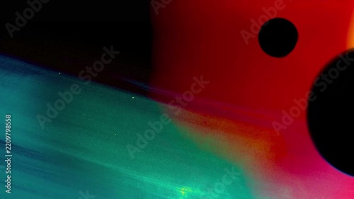 Vibrant Video with Punch Hole and Colorful Motion Effects