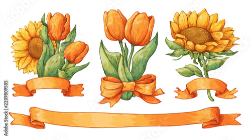 sunflowers sticker