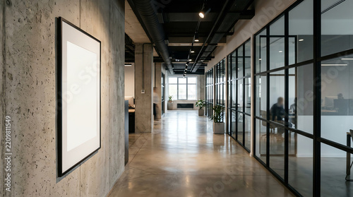 Contemporary meeting room interior 