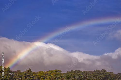 Beautiful rainbow over the horizon, Monteverde, Costa Rica