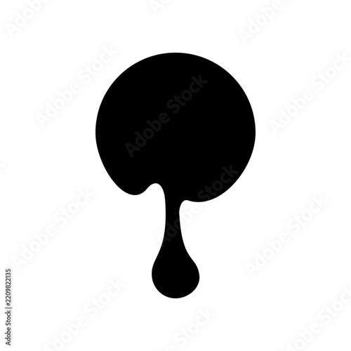 Paint drop icon design template