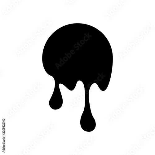 Paint drop icon design template