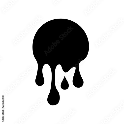 Paint drop icon design template