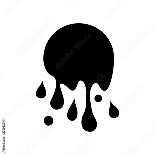 Paint drop icon design template