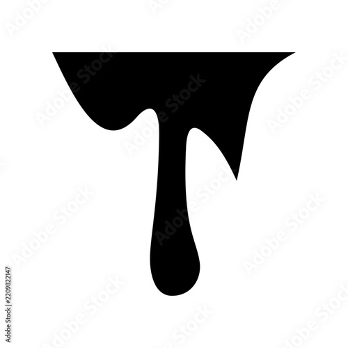 Paint drop icon design template