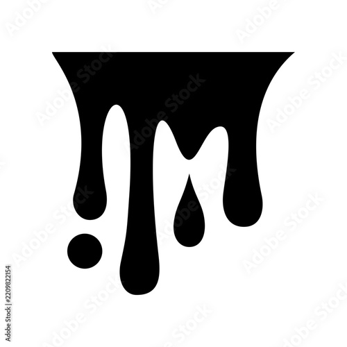 Paint drop icon design template