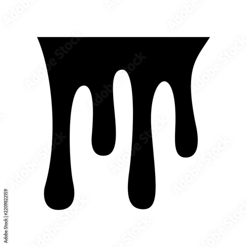 Paint drop icon design template