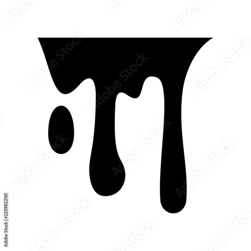 Paint drop icon design template