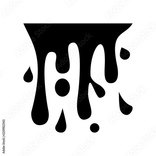 Paint drop icon design template