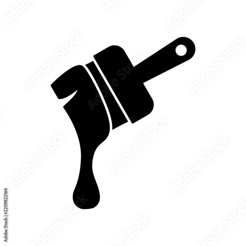 Paint drop icon design template