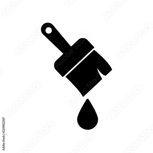 Paint drop icon design template