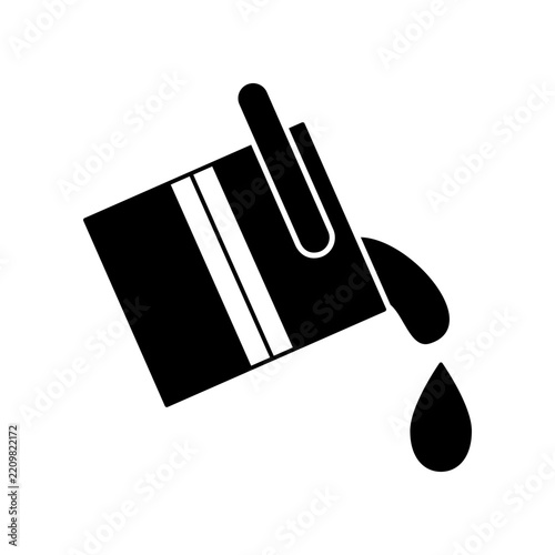 Paint drop icon design template