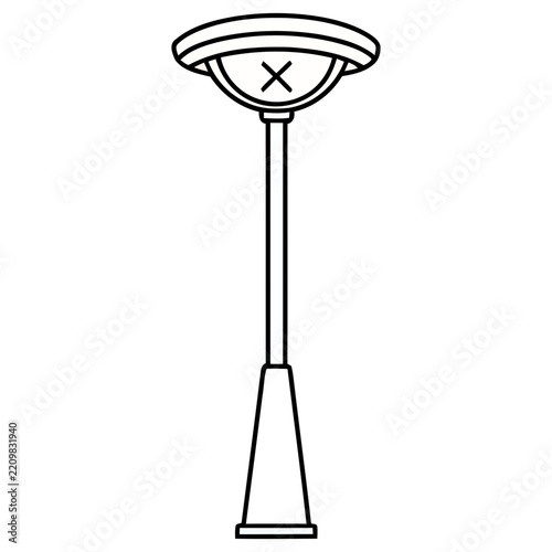 Street lamp illustration