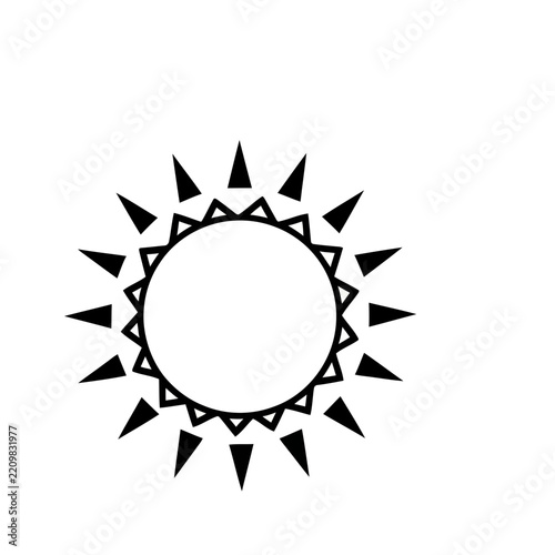 Stylized Sun Icon