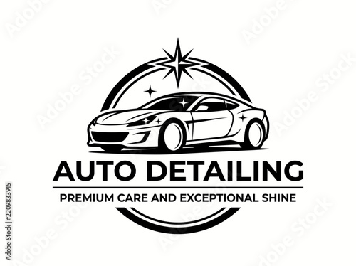 Auto Detailing Service Logo Badge