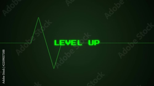 Classic 8-Bit Retro Loading Bar Featuring a Pixelated Progress Animation in Neon Green. 4K Video