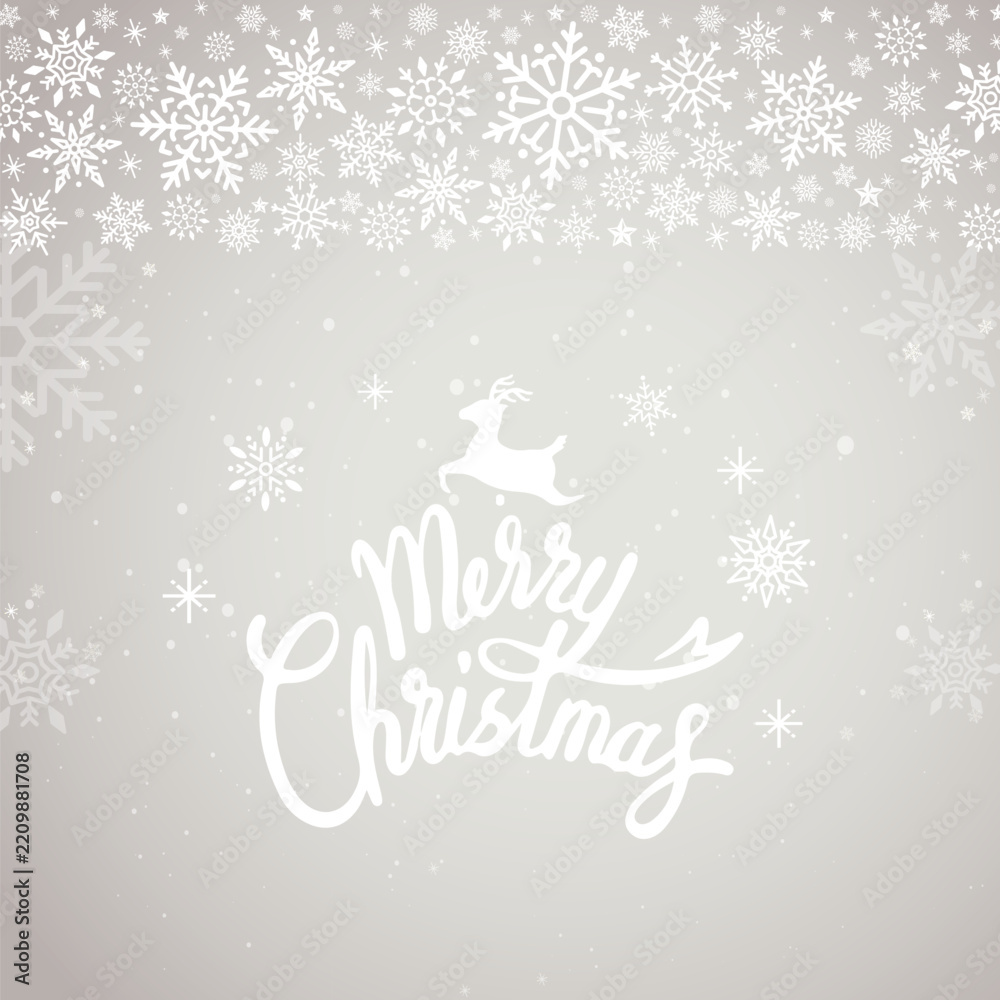 Obraz premium Merry Christmas typography design vector