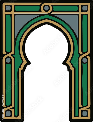 Islamic Geometric Ornaments and Decorative Patterns. A collection of Islamic geometric ornaments and decorative patterns featuring traditional motifs, rosettes, arches, lanterns, floral arabesque elem