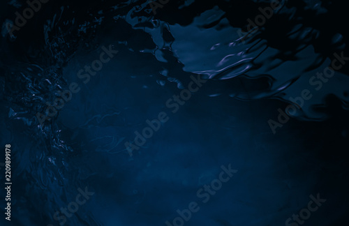 Dark blue water background 