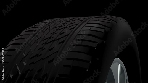 Car Tire Close Up Loop