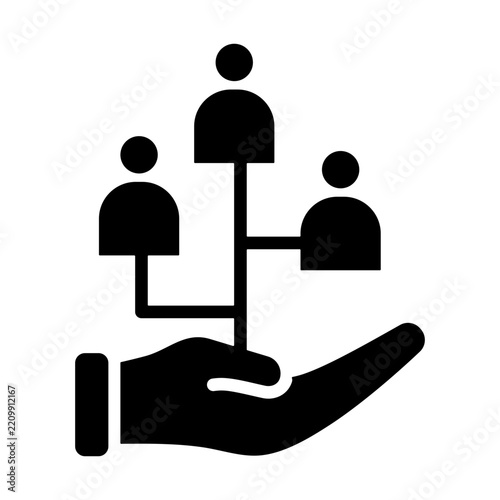 Crm  Icon - Solid Glyph