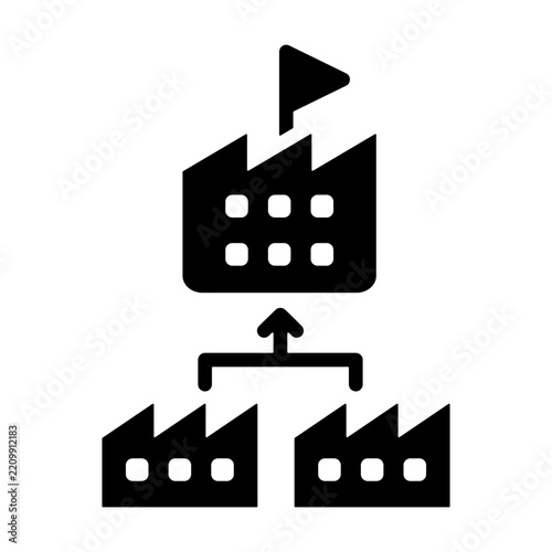 Acquisition  Icon - Solid Glyph