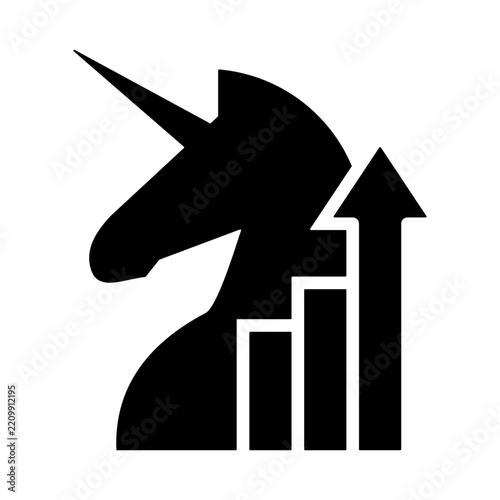 Unicorn  Icon - Solid Glyph