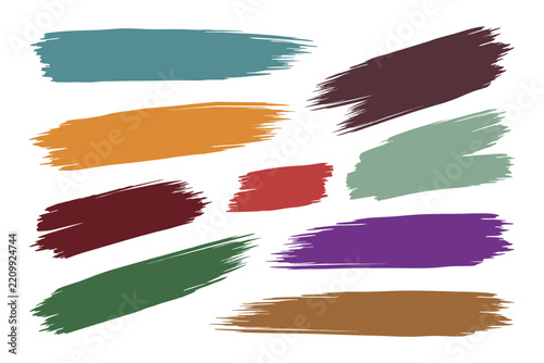 Abstract Pop Art Brush Strokes and Halftone Geometric Background