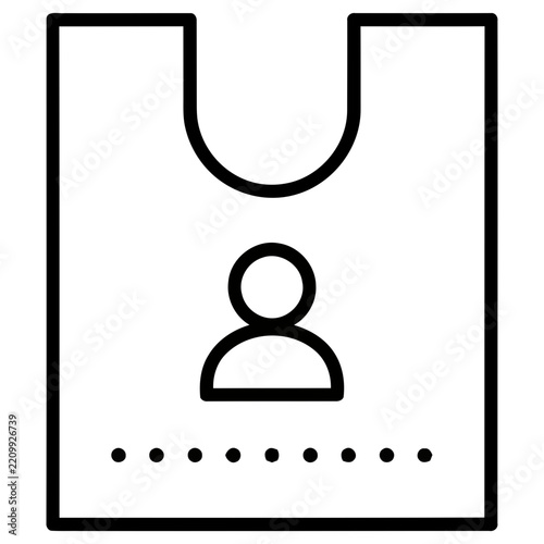Person icon on a card