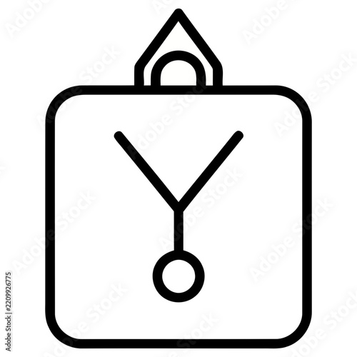 Simple icon of a bag with a handle